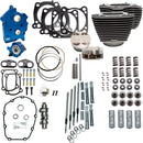 124" Power Package Black/Non-Highlighted Fins For Harley Davidson FLDE 1750 ABS 2018-2020 - 4.250 Inch