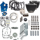 132" Power Package for M8 Black Granite/Highlighted Fins For Harley Davidson FLDE 1750 ABS 2018-2020 - 4.320 Inch