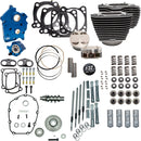 132" Power Package for M8 Highlighted Fins/Wrinkle Black For Harley Davidson FLDE 1750 ABS 2018-2020 - 4.320 Inch