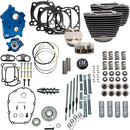 132" Power Package for M8 Highlighted Fins/Wrinkle Black For Harley Davidson FLHTCUTG 1750 2017-2018 - 4.320 Inch