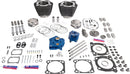 Power Package Engine Performance Kit 132 Inch Black / HighLighted Fins For Harley Davidson FLDE 1750 ABS 2018-2020 - 4.320 Inch