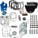 Power Package 132 Inch Non-HighLighted Fins / Wrinkle Black For Harley Davidson FLFBS 1868 ABS 2018-2024 - 4.320 Inch