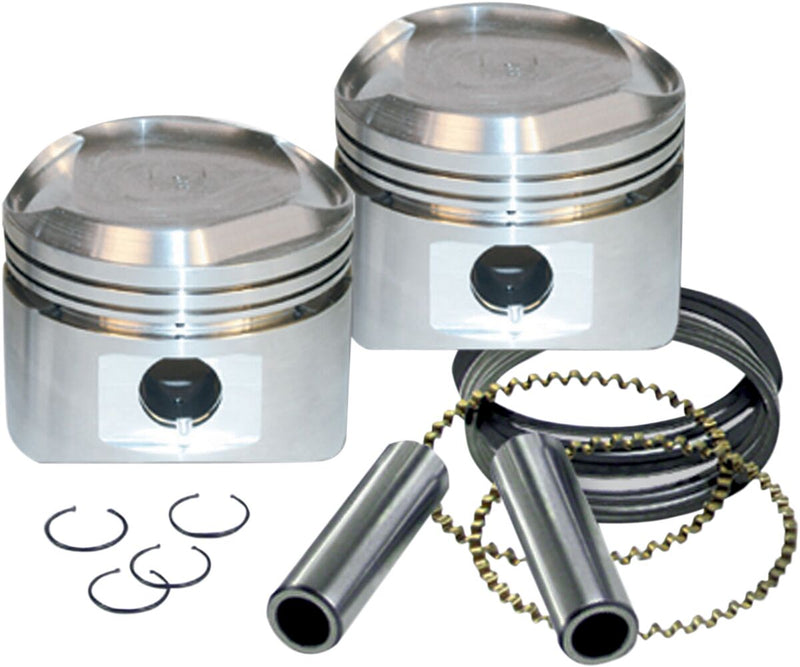 Super Stock Piston Kit 3 1/2 Inch +0.005 Inch Low Compression With Rings
