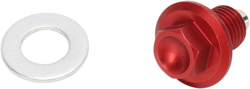 Magnetic Drain Plug Red For Yamaha YFM 350 FX 4X4 1995-2005
