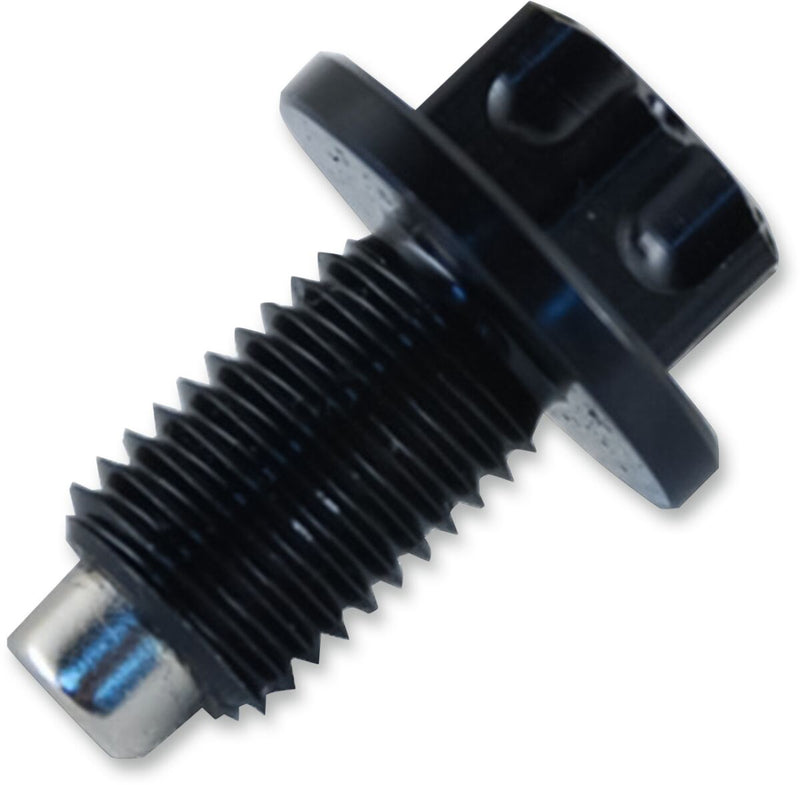 Magnetic Oil Drain Plug Black For Kawasaki KFX 400 2X4 2003-2006 - M12 X 1.25 X 17 MM