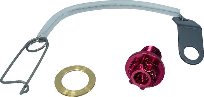 Magnetic Oil Drain Plug Red For Honda CB 1000 R 2011-2016 - M12 X 1.50 X 15 MM