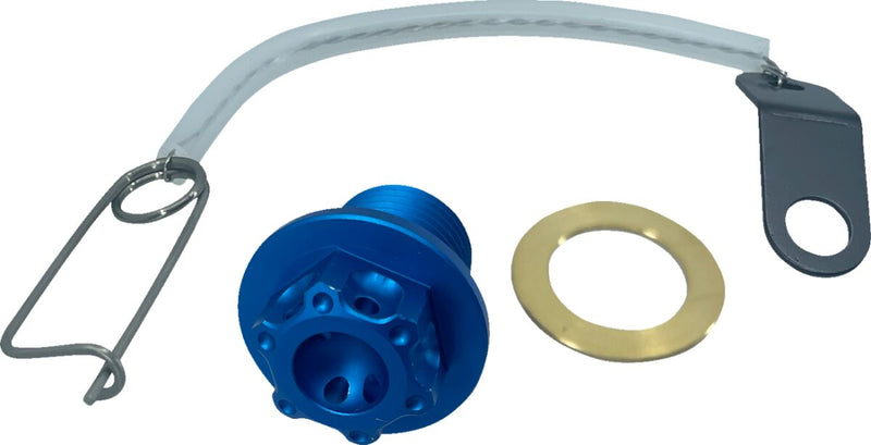 Magnetic Oil Drain Plug Blue For Suzuki AN 400 2003-2009 - M14 X 1.25