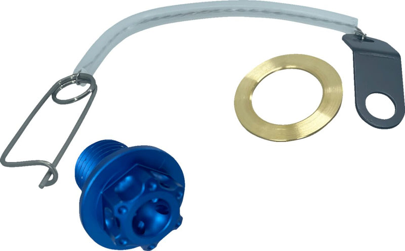Magnetic Oil Drain Plug Blue For Yamaha FJ-09 850 ABS 2018-2019 - M14 X 1.50