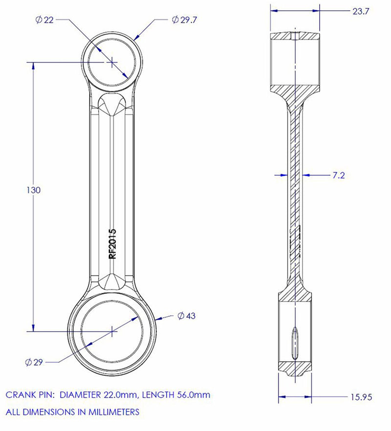 Connecting Rod Kit For CZ Jawa CZ 400 1977-1981