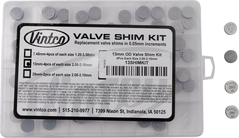 Shim Kit - 13.00 MM