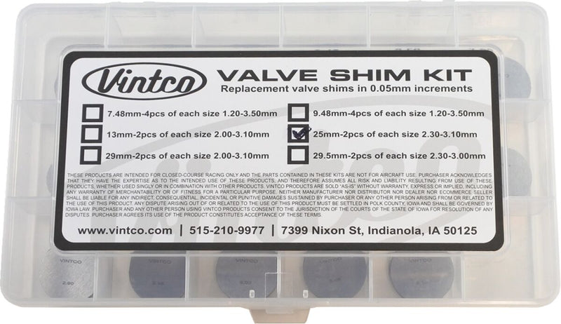 Shim Kit - 25.00 MM