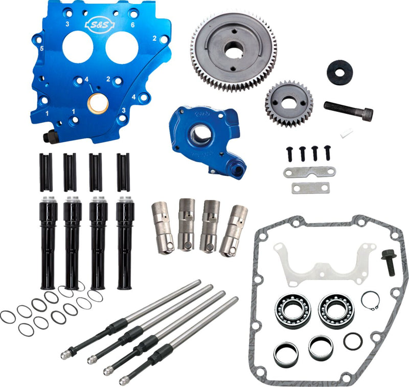 Cam Chest Kit Without Cams Gear Drive Oil Cooled Black PR TC 99-06 Black
