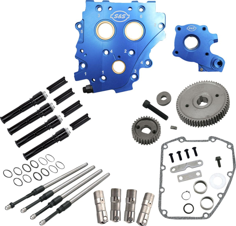 Cam Chest Kit Without Cams Gear Drive Water Cooled Black PR TC 07-16 Black