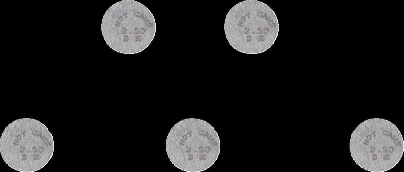 Replacement Valve Shims - 2.50 MM | 09262330