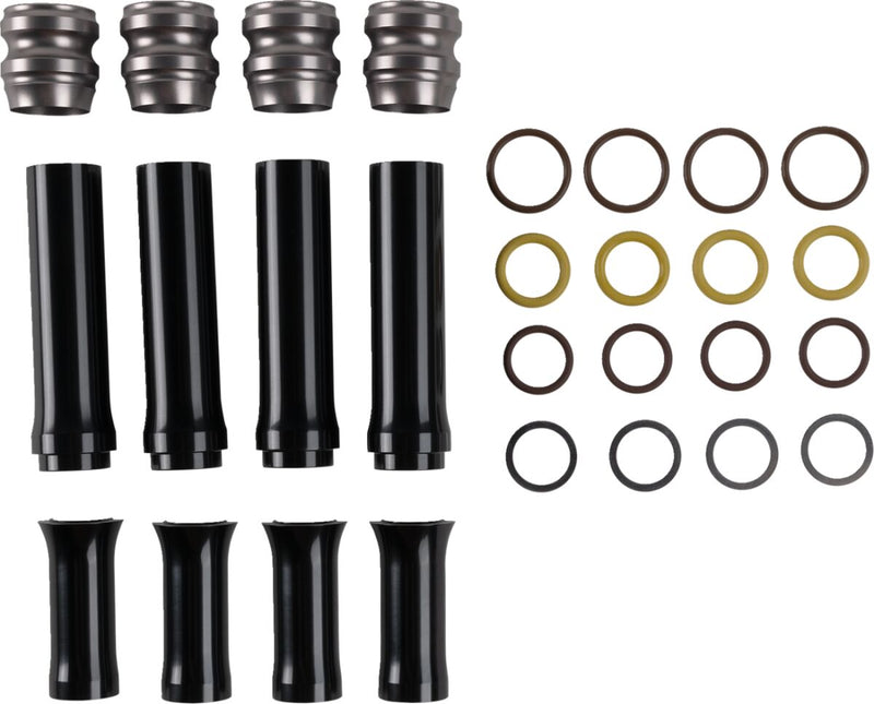 Pushrod Tube Cover Kit Titanium Anodized For Harley Davidson FLD 1690