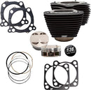 Cylinder Kit 136 Inch Black With Non-Highlighted Fins Black