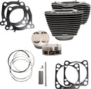 Cylinder Kit Highlighted Fins / Wrinkle Black For Harley Davidson FLDE 1750 ABS 2018-2020 - 4.25 Inch