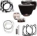 Cylinder Kit Non-HighLighted Fins / Wrinkle Black For Harley Davidson FLDE 1750 ABS 2018-20 - 4.25 Inch