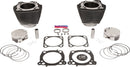 Big Bore Cylinder Kit Highlighted Fins / Wrinkle Black For Harley Davidson FLDE 1750 ABS 2018-2020 - 4.320 Inch