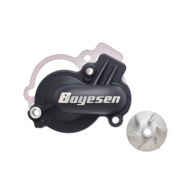 Supercooler Water Pump Cover & Impeller Kit Black For Husqvarna FC 250
