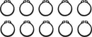 Countershaft Washer/Snap Ring Kit For Gas Gas MC 125 2021