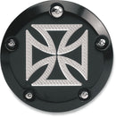 Points Cover Aluminum / Anodized / Black For Harley Davidson FLD 1690