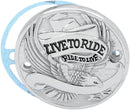 Live To Ride Points Cover Black / Chrome | Vendor No 30-0152BA