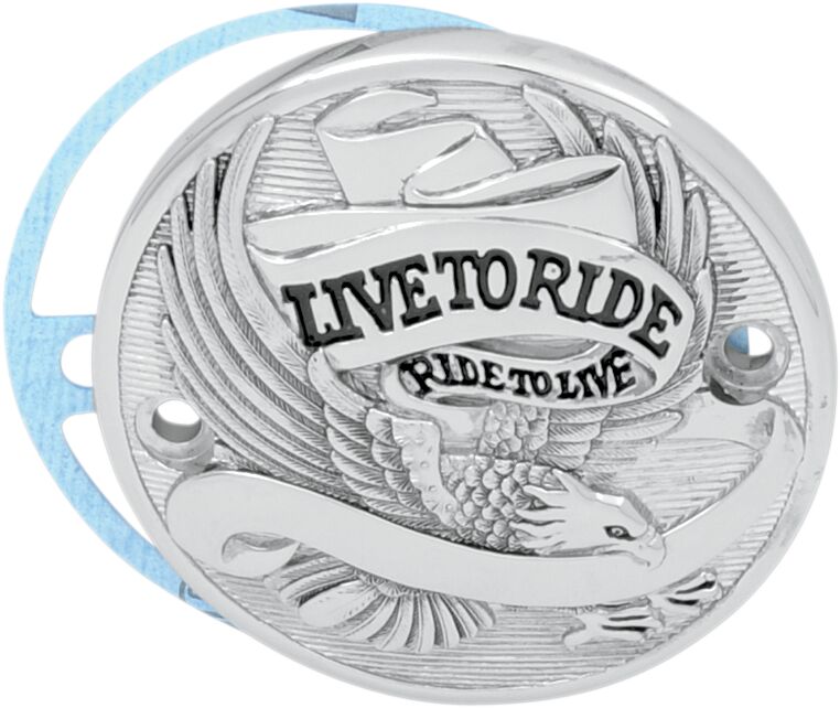 Live To Ride Points Cover Black / Chrome | Vendor No 30-0152BA