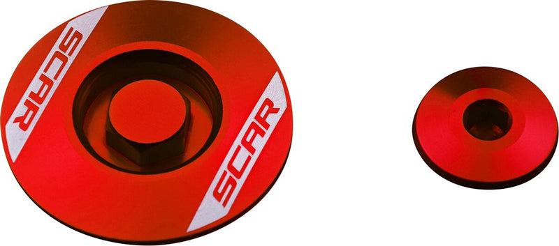 Engine Plug Anodized / Red For Honda CRF 1000 L 2016
