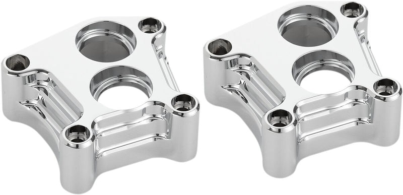10 Gauge Lifter Block Covers Chrome For Harley Davidson FLD 1690