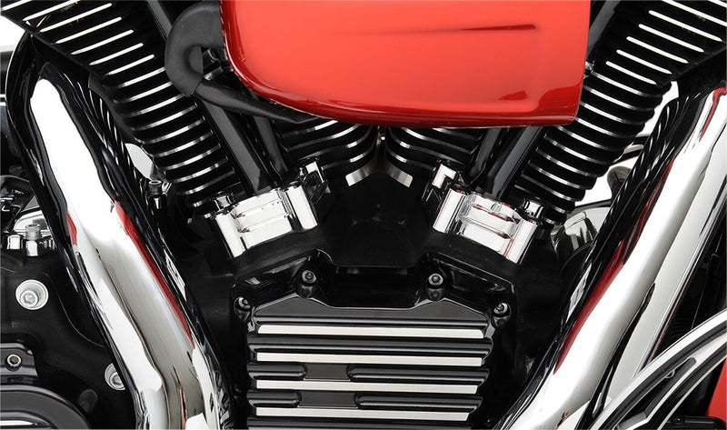 10 Gauge Lifter Block Covers Chrome For Harley Davidson FLD 1690