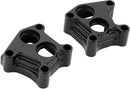 10 Gauge Lifter Block Covers Black / Black Anodized For Harley Davidson FLD 1690