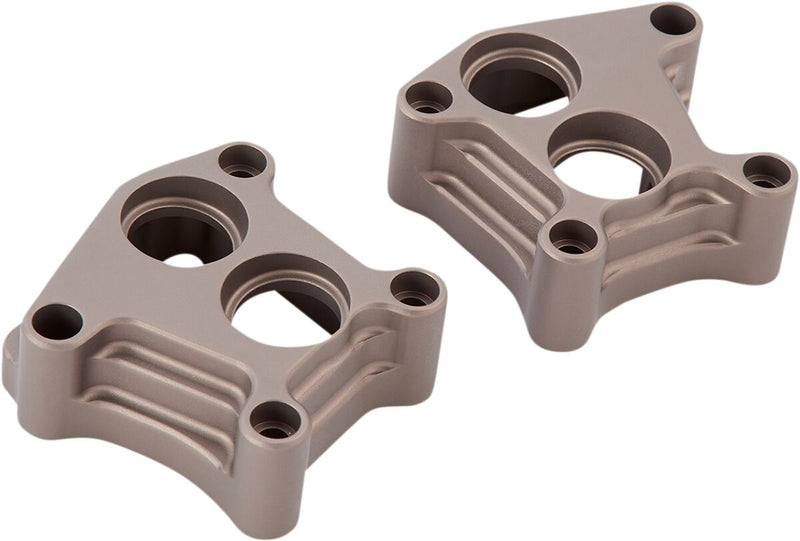 10 Gauge Lifter Block Covers Anodized / Titanium For Harley Davidson FLD 1690
