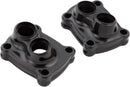 10 Gauge Lifter Block Covers Black / Black Anodized For Harley Davidson FLDE 1750 ABS