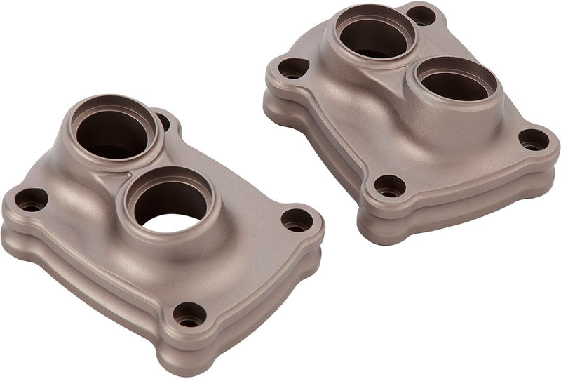 10 Gauge Lifter Block Covers Anodized / Titanium For Harley Davidson FLDE 1750 ABS