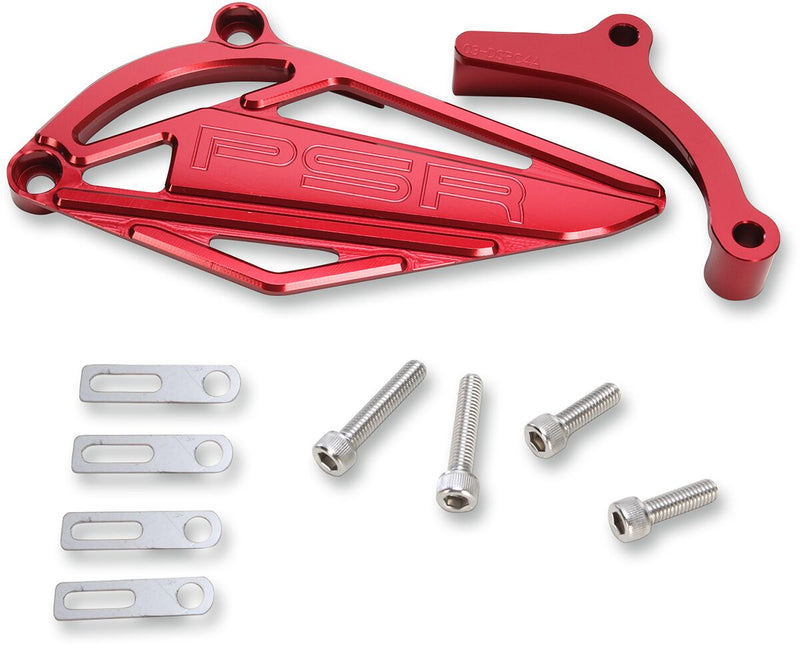 Case Saver/Sprocket Cover Kit Anodized / Red For Honda CRF 250 R 2010-2017