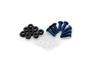 M5 Screen Screws With Nuts Blue - Pack Of 6