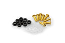 M5 Screen Screws With Nuts Yellow - Pack Of 6