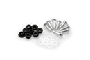 M5 Screen Screws With Nuts Silver - Pack Of 6
