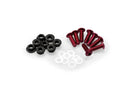 M5 Screen Screws With Nuts Red - Pack Of 6