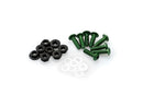 M5 Screen Screws With Nuts Green - Pack Of 6