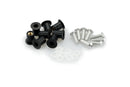 M5 Screen Screws With Silenblocks Silver - Pack Of 6