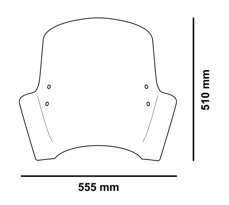 Windshield T.X. Screen Clear For Suzuki Address 125i 2021-Current