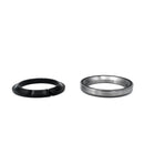 Lower Integrated Headset Bearings Black / Silver - 47 MM | 1-1/4"