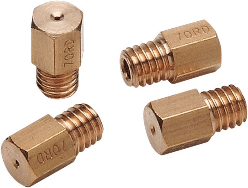 A-Bax Precision Mikuni-Style Hex Head (HJ Prefix) Main Jets Gold - 6.00 MM | Vendor No HJ100-4