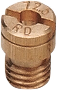 A-Bax Precision Keihin-Style Slot Head (KJ Prefix) Main Jets Gold - 6.00 MM | Vendor No KJ160-4