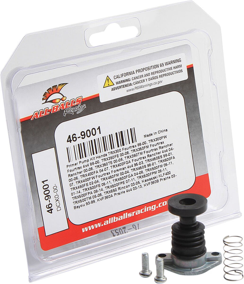 Carburetor Primer Rebuild Pump Kit Black / Grey For Honda TRX 300