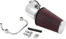 Aircharger Intake System with Mandrel-Bent Aluminum Intake Tube Kit Chrome For Harley Davidson XL 1200 C 2004-2020