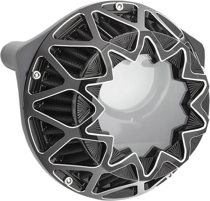 Crossfire Air Cleaner Black / Machined For Harley Davidson FLHR 1584