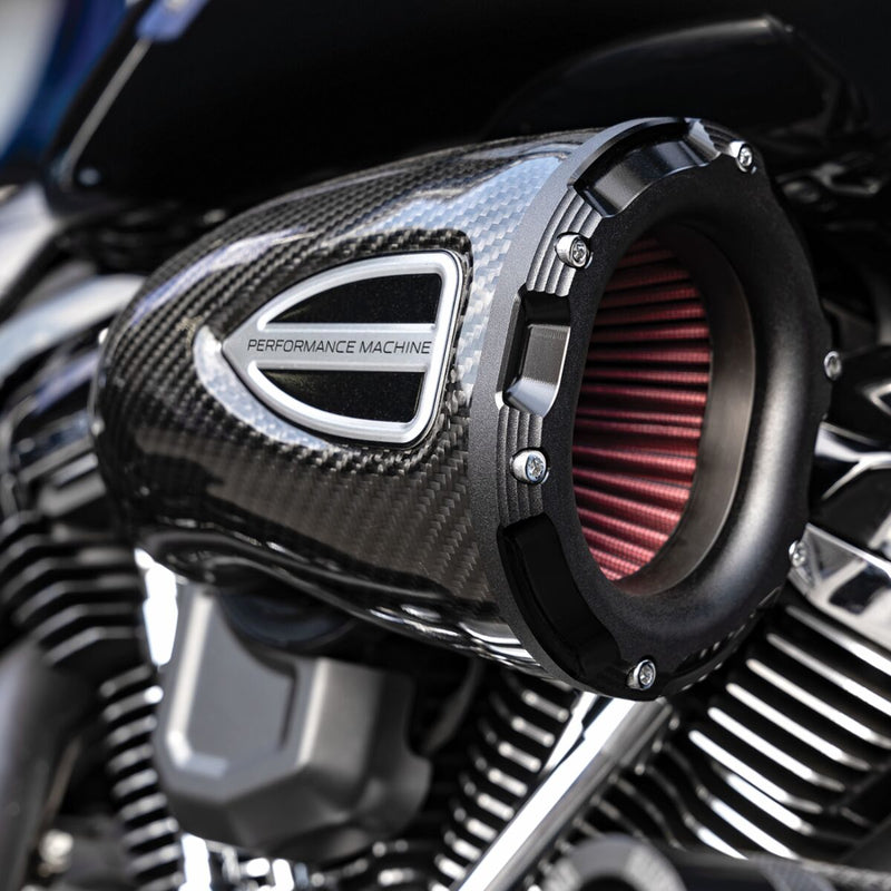 C4 Series Carbon Fiber Air Cleaner Kit Black Ops™ / Carbon Fiber For Harley Davidson FLHR 1584 2008-2011